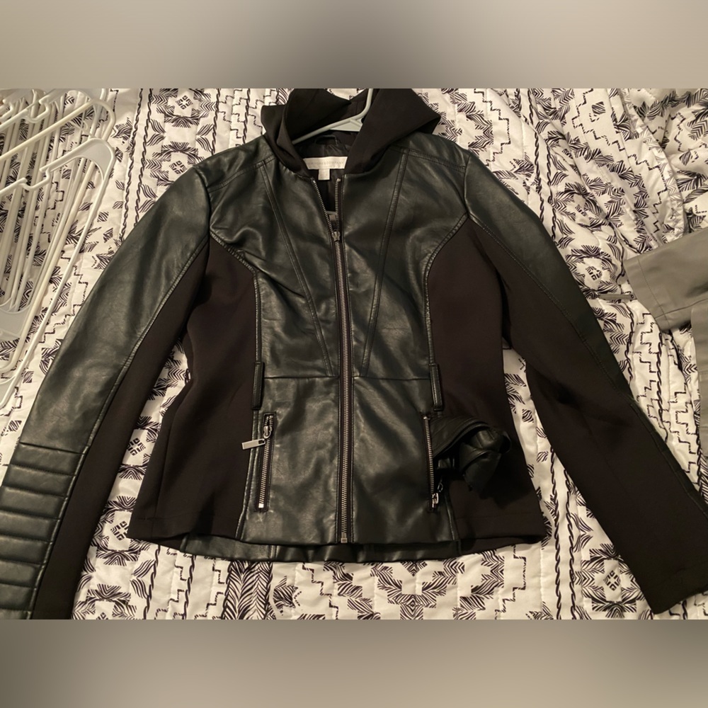 New York & Company Faux Leather Jacket